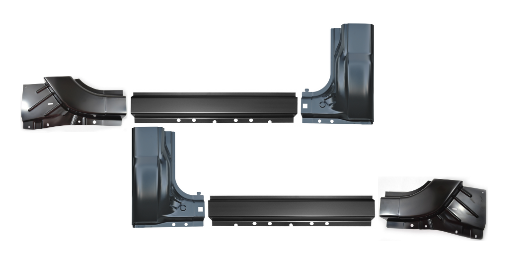 1999-2016 Superduty Pickup OE Rocker Panel & Cab Corner SET 2 Door Standard Cab img