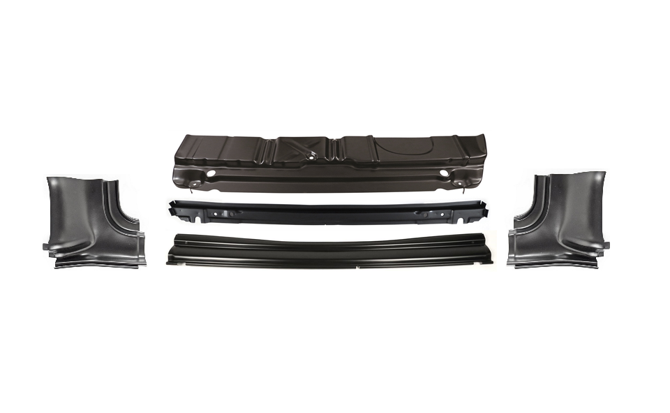 1955 Chevy Trunk Floor Rear 11 Inch Section With Brace, Tail Panel Quarter Patch img