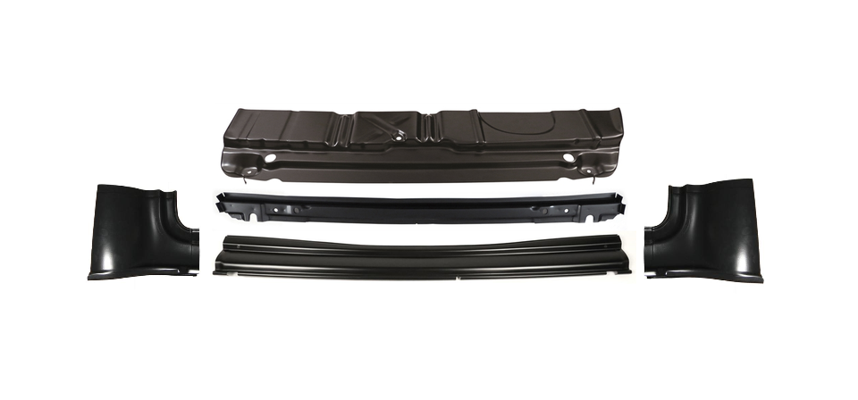 1956 Chevy Trunk Floor Rear 11 Inch Section With Brace, Tail Panel Quarter Patch img