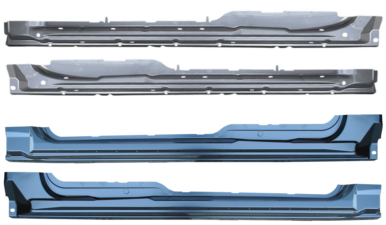 2009-2014 Ford Pickup F150 Outer Rocker Panel W/Inner Supports 4 Dr Extended Cab img