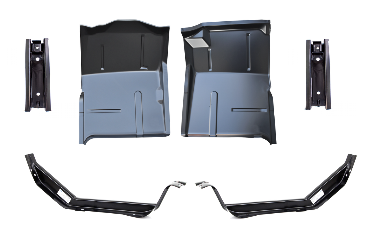 1973-1987 Chevy Gmc Pickup Front Floor Pan Cab Mount Brace SET img