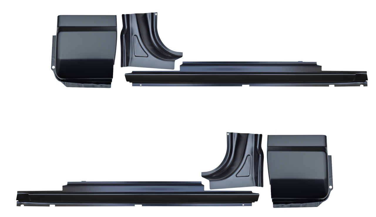 1986-1992 Comanche MJ-Series Pickup OE Outer Rocker Rear Pillar Cab Corner SET img