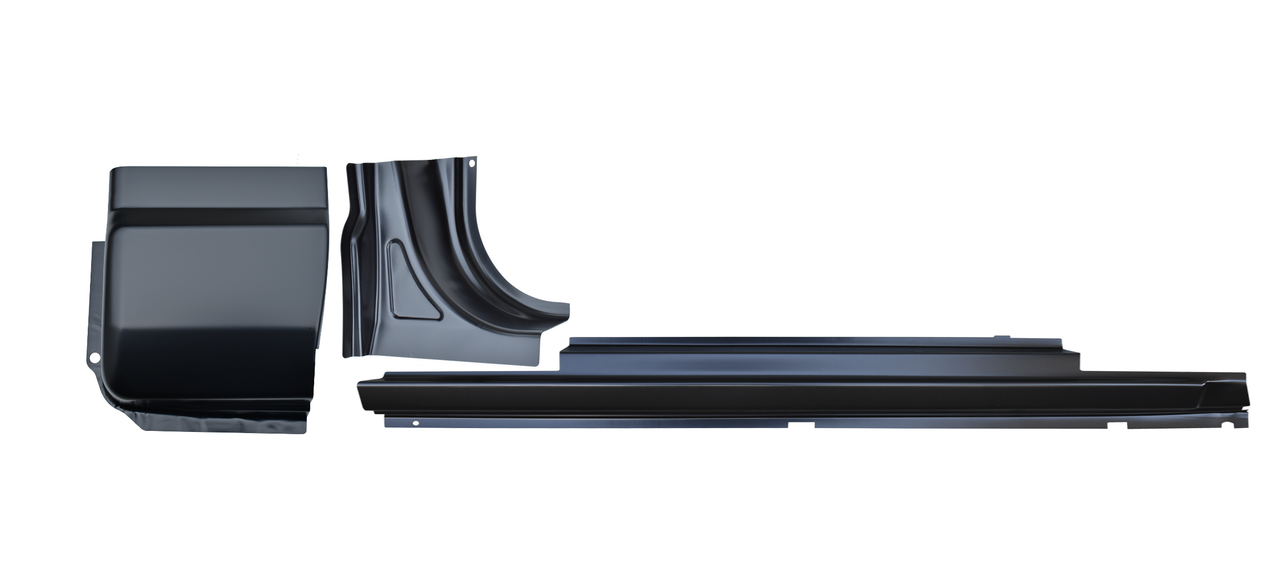 Rh 1986-1992 Comanche MJ-Series Pickup OE Outer Rocker Rear Pillar Cab Corner img