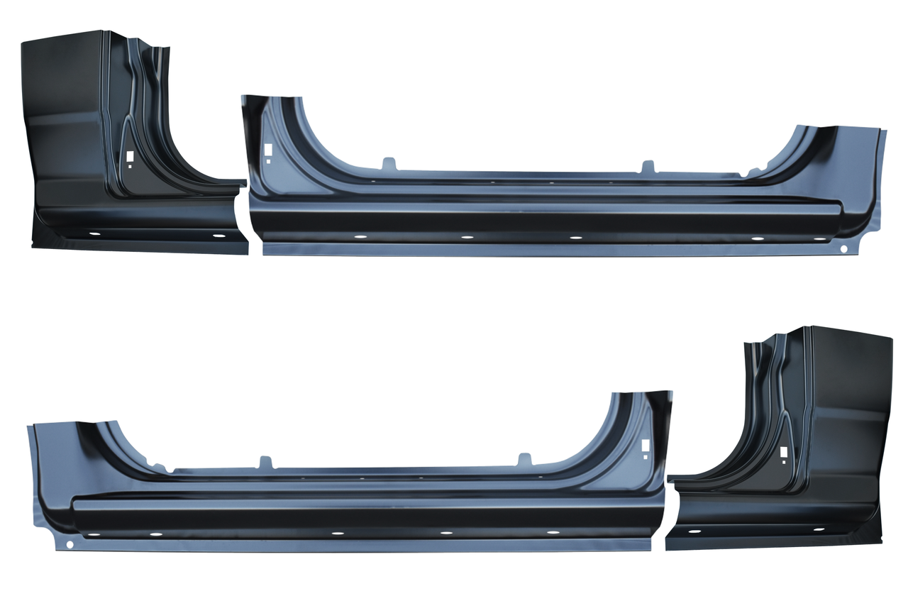 2004-2012 Colorado Canyon Outer Rocker Cab Corner 4 Pc SET 2 Door Std Cab img