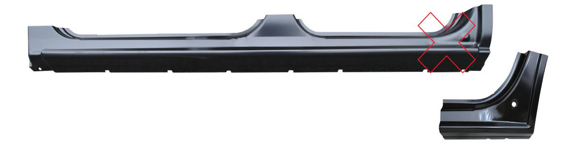 Lh 2000-2006 Chevy Tahoe - GMC Yukon OE Rocker & Dogleg - 2 Pc Set img