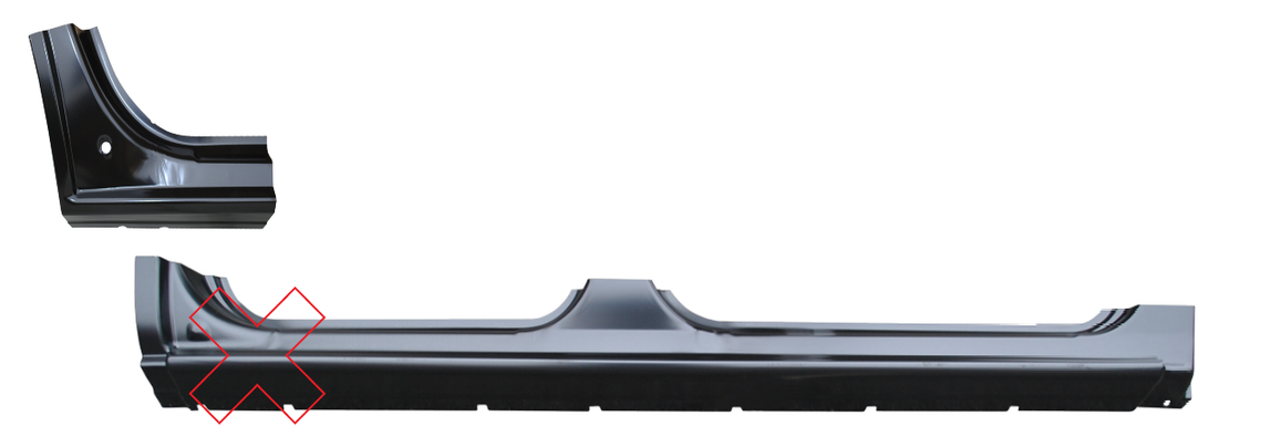 Rh 2000-2006 Chevy Tahoe - GMC Yukon OE Rocker & Dogleg - 2 Pc Set img