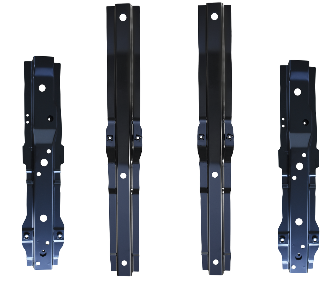 1976-1986 Jeep CJ7 Front Floor Supports Inboard/Outboard-4 Piece SET img
