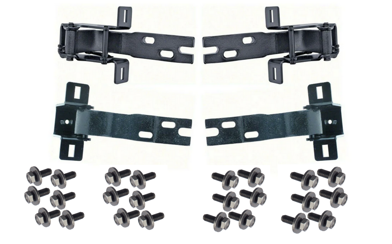 1955-1959 Chevy Gmc Truck Upper/Lower Door Hinge 4 Piece SET With Bolts img