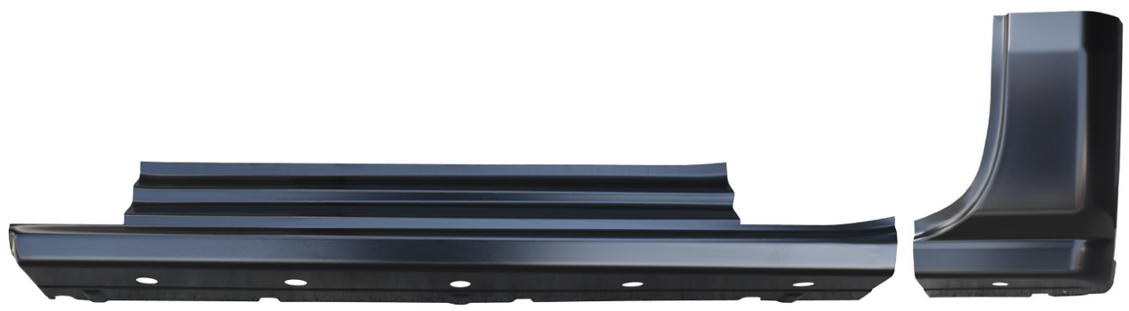Lh 2014-2018 Chevy & Gmc Pickup Slip-on Rocker Panel With Cab Corner (2 Door Sta img