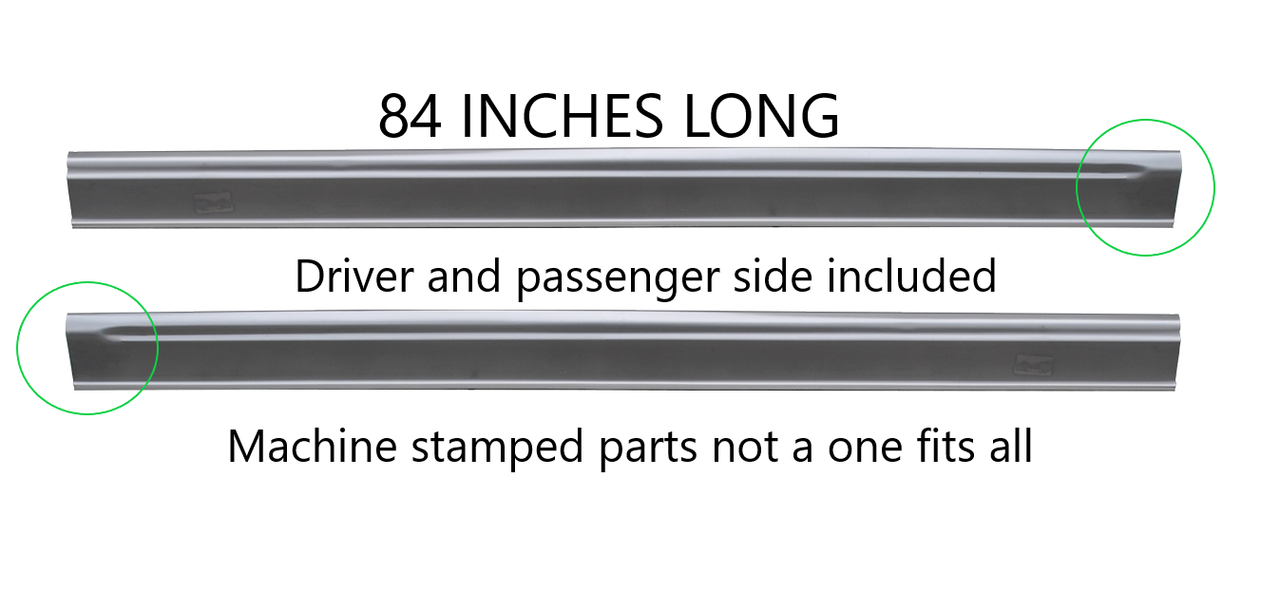 1996-2007 Dodge Chrysler Grand Caravan Slip-On Rocker Panel SET img