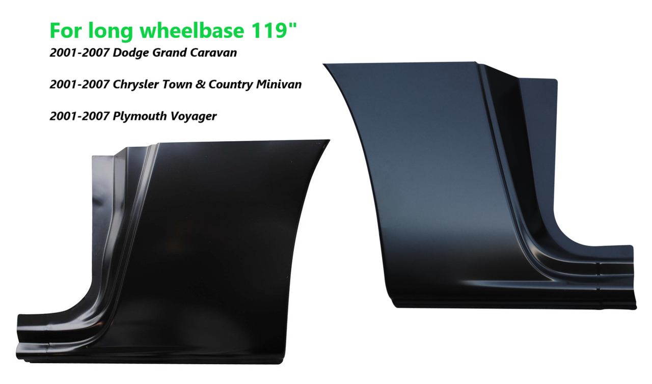 Lh Rh 2001-2007 Dodge Chrysler Plymouth Caravan Dogleg Repair Panel 119 Inch WB img