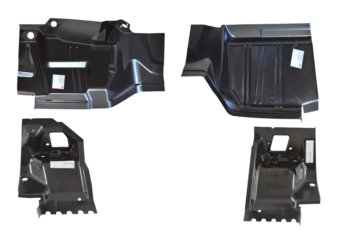 Rh 1967-1969 Camaro & Firebird Front Floor Toeboard With Body Mounts 4Pcs img