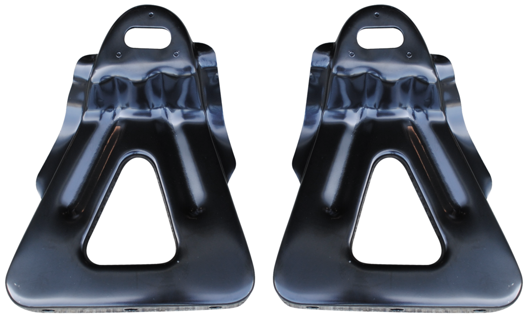 Front Fender To Bumper Outer Brackets For 1955 Chevy Bel Air -Sold As A Pair img