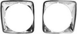 1969-1972 Chevy Truck Head Light Bezels Sold As A Pair img