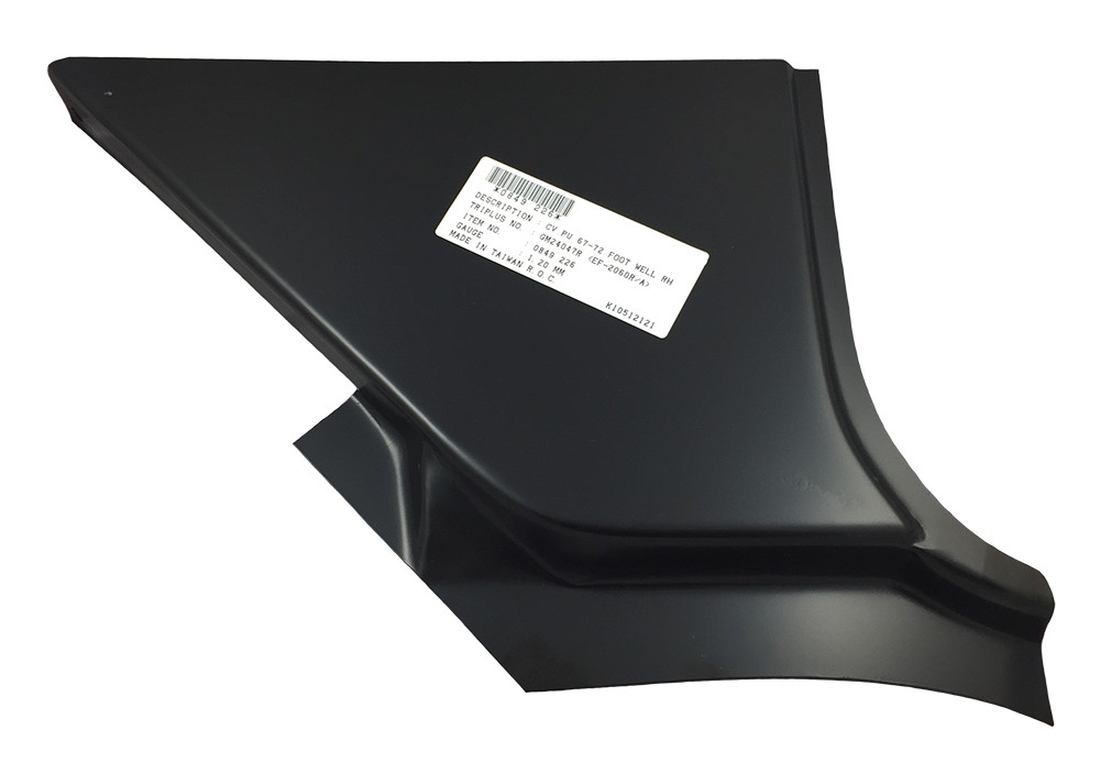 Passenger Side Footwell-Kick Panel 1967-1972 Chevy Gmc Truck img