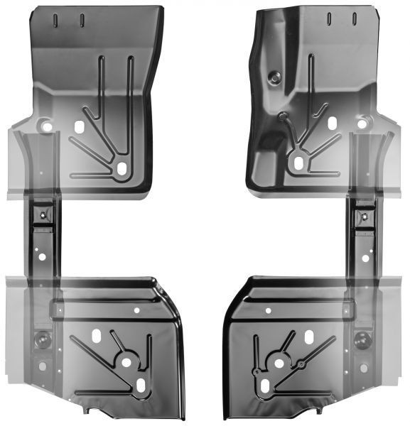 1997-2006 Wrangler Tj Floor Panel And Partial Floor Brace Kit 6 Pieces img