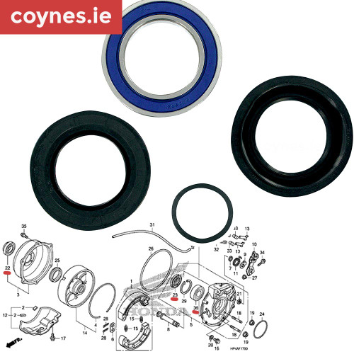 all balls 25-1580 Rear Wheel Axle Bearing Kit TRX420 Pre 14 honda atv quad  ireland