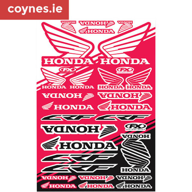 Honda Decal Sticker Sheet