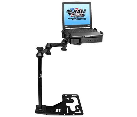 Truck Computer Mount Rigs Laptop Mount - RAM-VB-168-SW1 - Freightliner Trucks, International ...