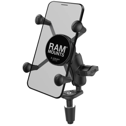 RAM® X-Grip® Phone Holder with Motorcycle Fork Stem Base - RAM-B-176-A-UN7U