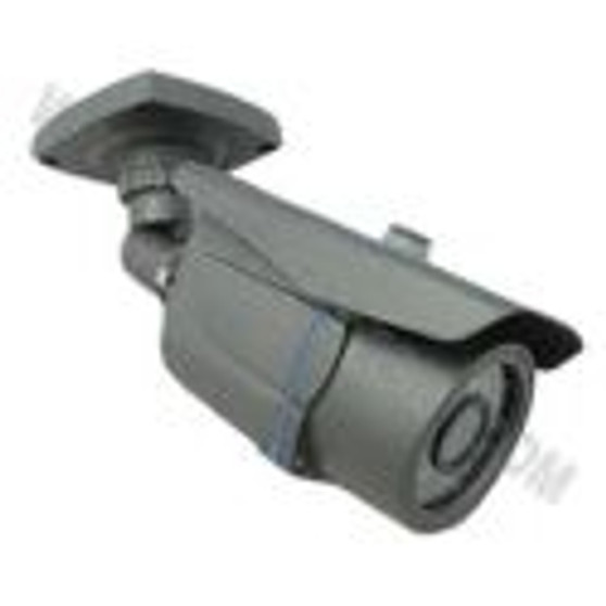 600TVL with 24 Pieces IR LEDs & Automatic Day & Night ICR Filter Weatherproof Nightvision 3.6 mm Wide Angle Lens Security CCTV Compact Bullet Camera (Grey Color)