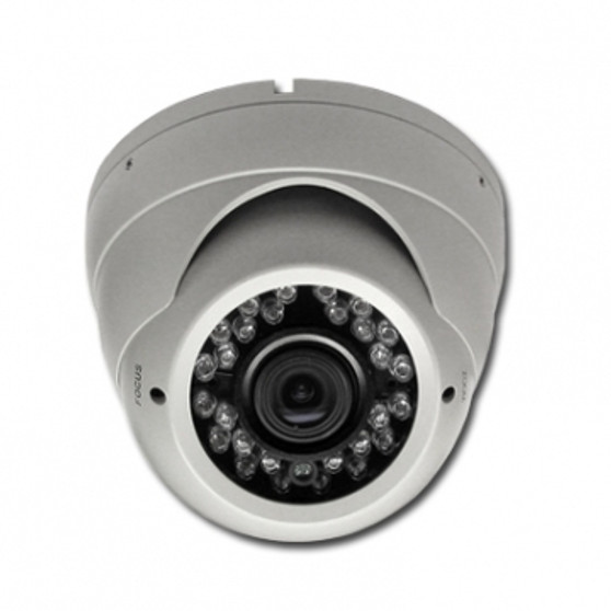 AHD MegaPixels Sony Sensor 720P / Analog 960H (NTSC/PAL) Switchable with 2.8~12mm Vari Focal Lens 36 LEDs Weatherproof Nightvision Dome Cameras (WHITE)