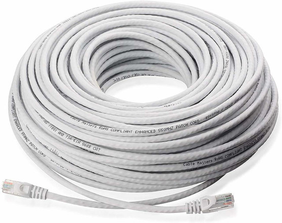 150 Feet High Speed Ethernet Network Cable for IP POE Camera CAT5 Pre-made Simple Plug and Play Meet IEEE’s strict requirements of supporting both Mode A and Mode B power modes. 802.3af/at compliant Factory Premade with CAT5e Connector and Fully Tested.