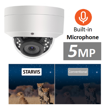 1/2.8" SONY 2-4MP Starvis Back-illuminated CMOS Sensor HD Hybrid Security Camera