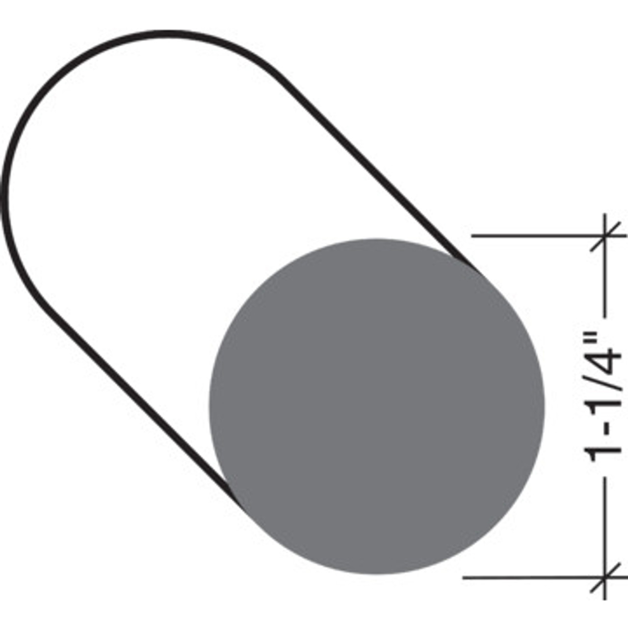 Woodgrain Distribution 1-1/4x10' Wood Closet Rod