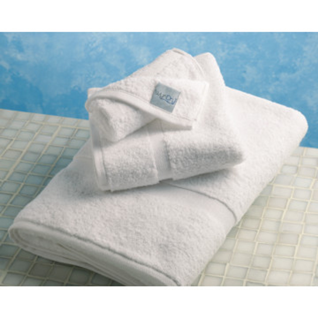 Welspun Welington Hand Towel, 16 x 30, White 4.5lb