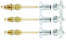 Price Pfister SK0273 Three Handle Tub & Shower Rebuild Kit - Porcelein Cross Handles