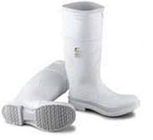 Sz 13 White 16" Pvc Kneeboots Safety-Loc