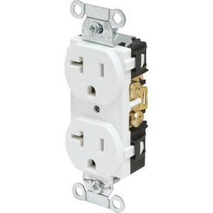 Comm Grade White 20A 120V Outlet