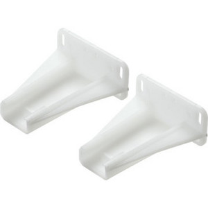 White Plastic Drawer Guide Pkg/ 2 Pr