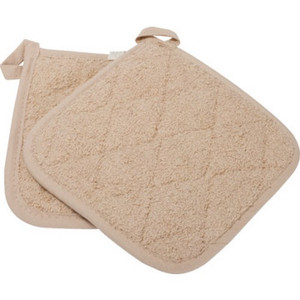 Pot Holder 7X7 Beige Solid "Pkg Of 12"