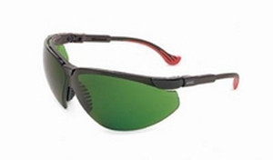 Xc Safety Glass Blk Frame Grn Shade