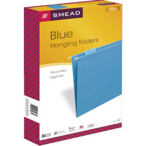 Color Hng Folders Lgl Blue "Pkg Of 25"