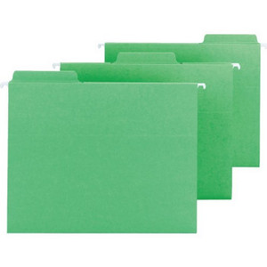 Fastner Tab Hng Fldr Ltr Grn "Pkg Of 20"