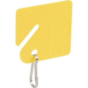 Yellow Plastic Key Tags "Pkg Of 20"