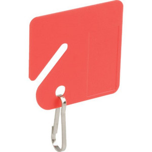 Red Plastic Key Tags "Pkg Of 20"