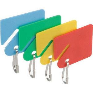 Colored Plastic Key Id Tags"Pkg Of 20"