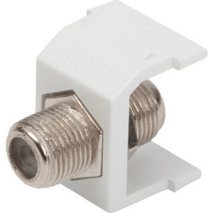 Quickport F-Type Coaxial Cable Jack -Wh