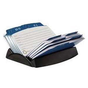 Rolodxpetite 125Cap 6Guides 21/4"X4" Blk