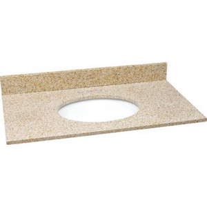 31 X 22" Goldensand Granite Top And Bowl