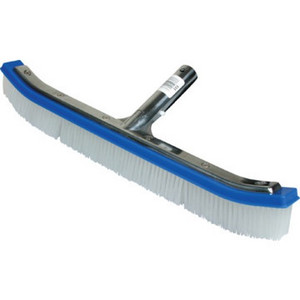 18" Kemtek Curved Metal Back Wall Brush