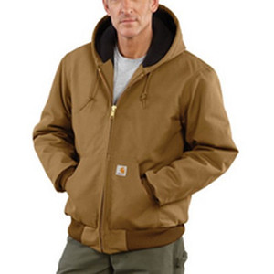 2X Reg Brn 12 Ounce Cttn Jacket Zipclosure