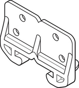White Plastic Drawer Guide "Pkg Of 25"