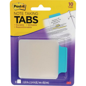 Aqua/Clear Post-It Note Taking Tabs