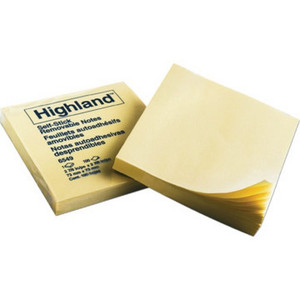 3 X 3" Self-Stick Notes Pk/12, Yellow