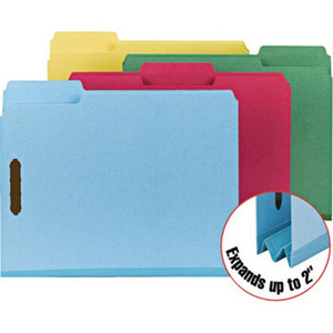 Letter Size Fastener Folders Bx/25, Blue